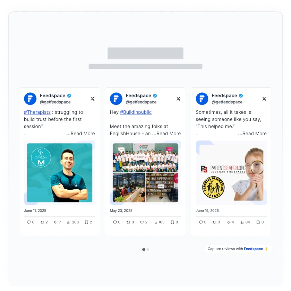 Feedspace Carousel Widget